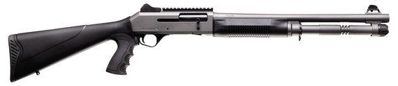 Four Peaks S4 Shotgun, 12 Gauge, 18.50" Barrel, 5 RDs, Tungsten Cerakote - 810065120595 