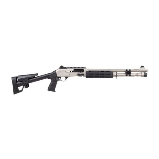 Panzer Arms M4 Speed Pro, 12GA, 18.50" Barrel, 5 Rds, Nickel Finish - 869325000658 