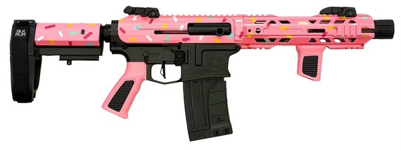 Orthos Arms Joker Donut Elite, 12 Gauge, 14.00" Barrel, 5 RDs, Pink Frosting with Sprinkles 