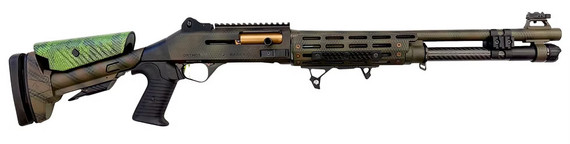 Orthos Arms Raider S4 Serpent Elite, 12 Gauge, 18.50" Ported Barrel, 7 Rds, Serpent Camo Cerakote - 810159633581 