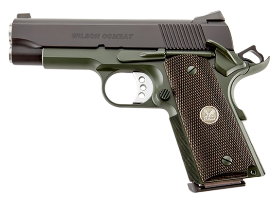 Wilson WCQBCTACA CQB, 45 ACP, 4.00" Barrel, 8+1 Rds, Black Armor-Tuff - 810025503345 