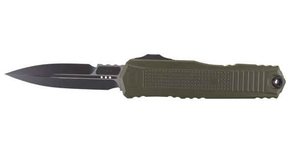 Microtech Glock 80-1OD, OTF Automatic Knife, Bayonet Grind, OD Green - 841768198888 