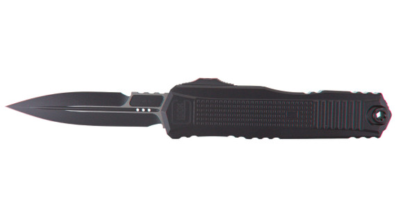 Microtech Glock 80-1T, OTF Automatic Knife, Bayonet Grind, Black - 841768198895 