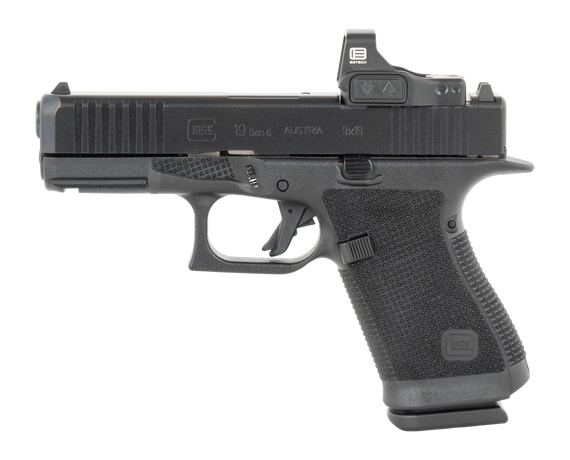 Glock 19 Gen 6 w/ EOTech Red Dot, 9MM, 4.02" Barrel, 15 RDs, Black - 764503072949 