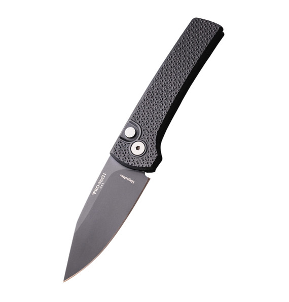 Pro-Tech Scapegoat Compact Auto, MagnaMax Blade, Carbide Textured Aluminum Handle, Black DLC Finish - 160964779272 