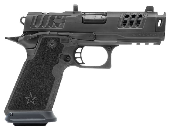Staccato HD P4X Premium Package, 9MM, 4.00" Compensated Barrel, 18 Rds, Black - 850087808026 