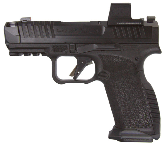 Canik Prime Radian w/ Holosun EPS Carry Green Dot, 9MM, 3.80" Compensated Barrel, 17 RDs, Black 