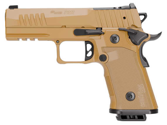 SIG Sauer P211-GT4, 9mm, 4.2" Bull Barrel, 17 RDs, Optic Ready, Coyote 