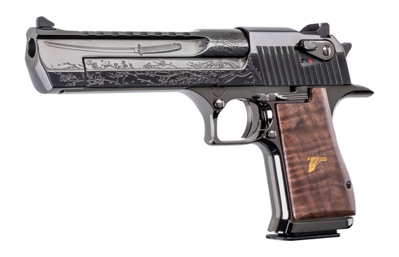 Magnum Research Desert Eagle Mark XIX Dueling Katanas, .50 AE, 6.00" Barrel, 7 RDs, Black Nickel/DLC 