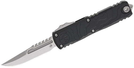 Microtech UTX-85 Gen IV Interceptor OTF, Double-Edge, 3.11" M390MK, Stonewash 