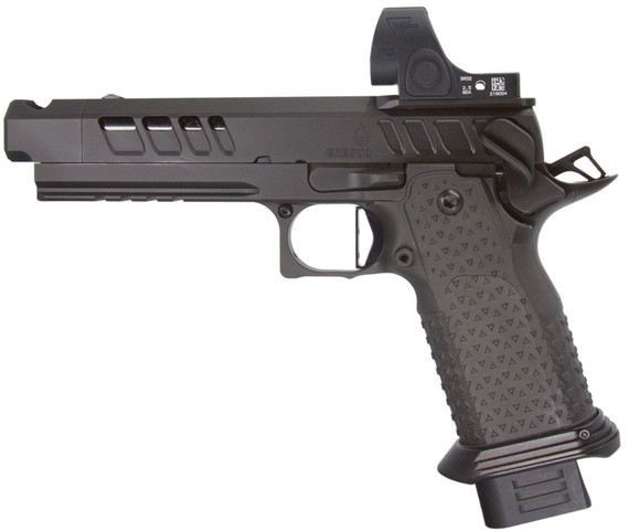 Atlas Gunworks Erebus V3 w/ Trijicon SRO, 9mm, 4.60" Barrel, 20 RDs, SRO, Black DLC 