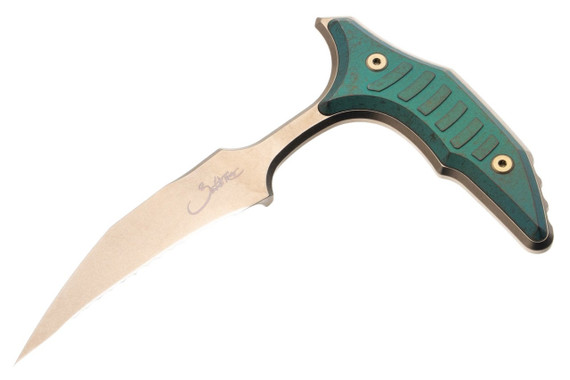 Microtech Bee Marfione Select, Push Dagger, 2.50" 440C Blade, Titanium Handle 