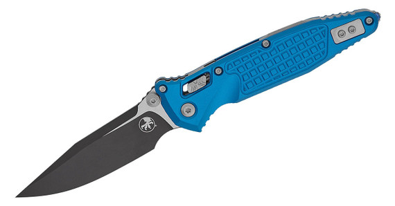 Microtech SOCOM RAM-LOK, 3.8" M390MK Blade, Frag Aluminum, Blue 