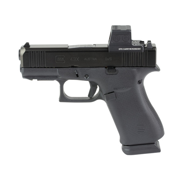 Glock 43X MOS w/ Holosun EPS Carry, 9MM, 3.41" Barrel, 15 RDs, Black 
