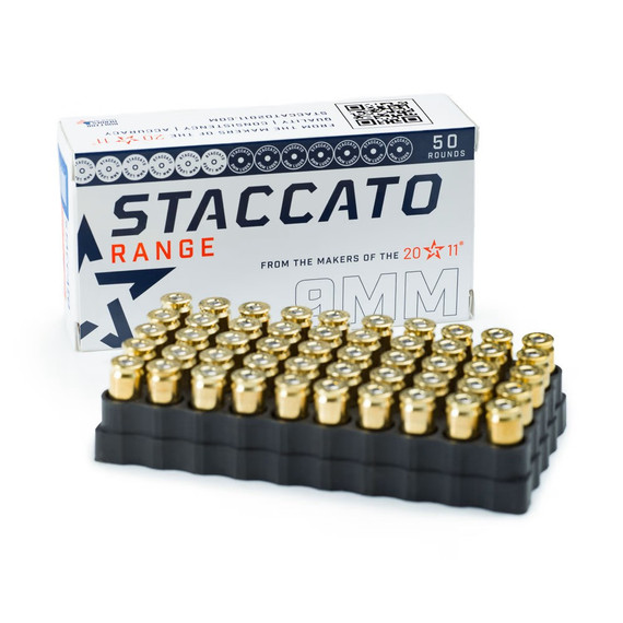 Staccato Match, 9MM, 124GR FMJ, 50 RDs 