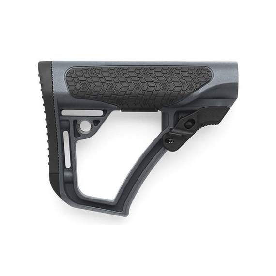 Daniel Defense Collapsible Buttstock, Glass Reinforced Polymer, Rubber Overmolding, Mil-Spec 
