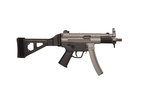 Heckler & Koch SP5K-PDW, 9MM, 5.83" Threaded Barrel, 30 RDs, Gray Cerakote 