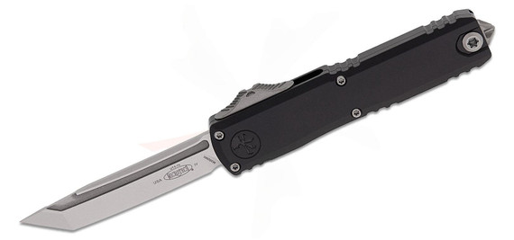 Microtech UTX-70 Gen IV OTF Auto Knife, 2.50" Tanto Blade, Apocalyptic, Black 