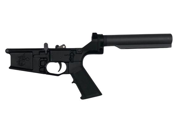 Knights Armament SR-25 Ambi V2 Complete Lower, 4.5 lb 2-Stage, Black Anodized 