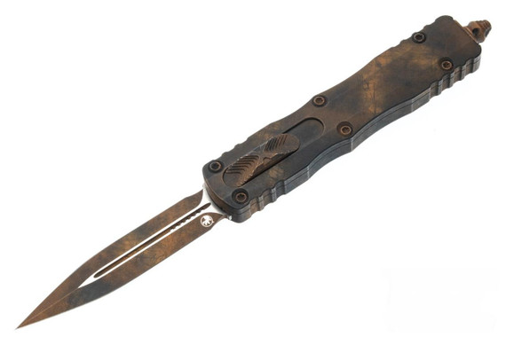 Microtech Dirac D/E Signature OTF Auto, 2.92" M390 Dagger, Plague Outbreak 