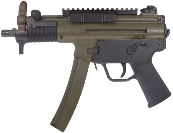 Heckler & Koch SP5K-PDW w/ Sphur R-302 Rail, 9MM, 5.83" Threaded Barrel, 30 Rds, Patriot Brown 