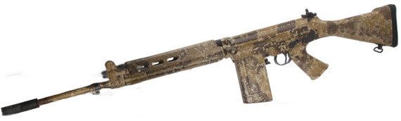 D.S. Arms SA58 Desert Tracker, .308 Winchester, 21.00" Barrel, 20 RDs, FDE Camo 