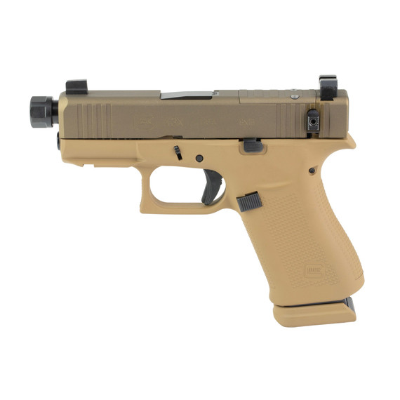 Glock 43X, 9mm, 3.92" Threaded Barrel, 15 RDs, Flat Dark Earth Cerakote 