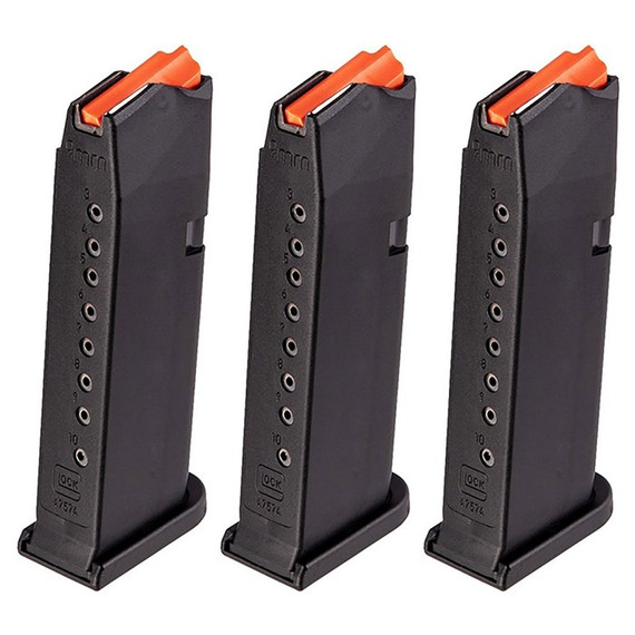 Glock 43X/48, Magazine, 10 RDs, Black Polymer 