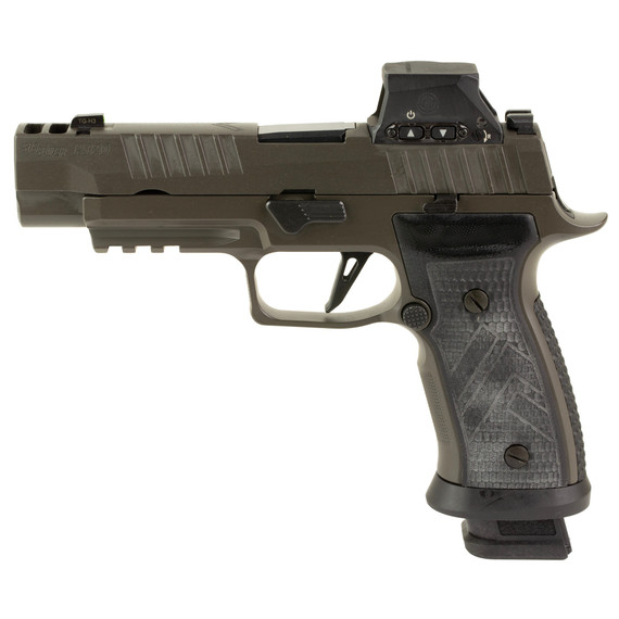 Sig Sauer P320 AXG Legion w/ Romeo-X, 9MM, 3.90" Compensated Barrel, 21 RDs, Legion Gray 
