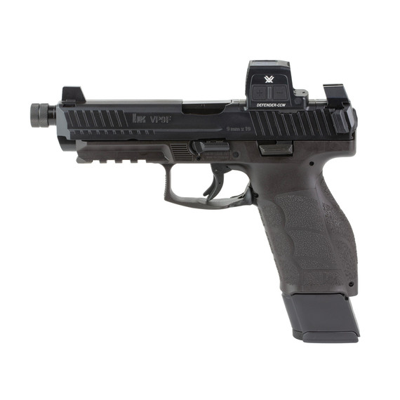 Heckler & Koch VP9A1 F Tactical w/ Vortex Defender-CCW, 9MM, 5.12" Threaded Barrel, 20 RDs, Black 