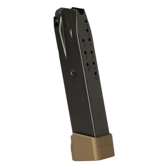Century Arms Canik TTI Combat, Magazine, 13 Rds, TTI +3 Bronze Baseplate, Black Steel 