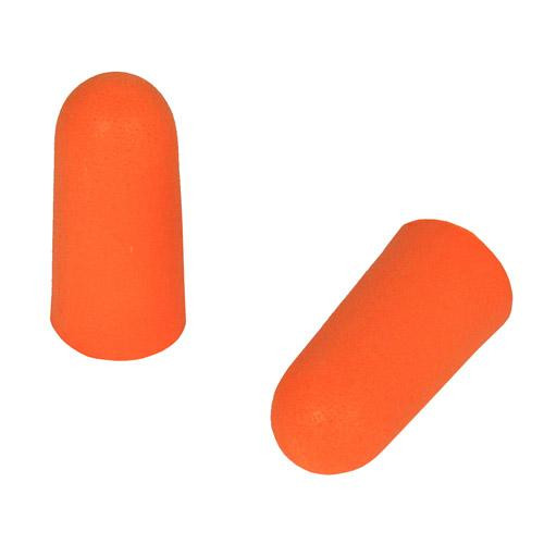 Radians FP70 Uncorded Bullet Foam Earplugs, NRR 32 dB, Orange 