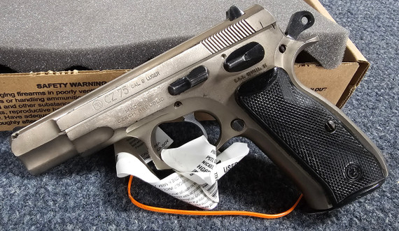 CZ 75, 9MM, 4.60" Barrel, 16 Rds, Nickel 