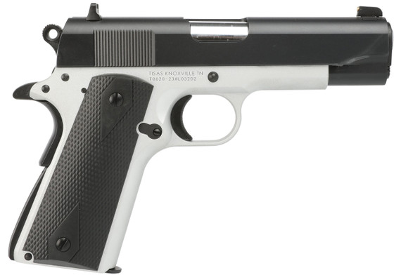 Tisas 1911 Aviator, 9MM, 4.25" Barrel, 9 Rds, Black / Satin Aluminum Cerakote 