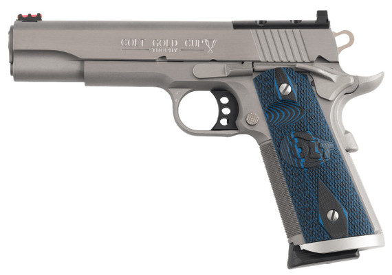 Colt Gold Cup Trophy OR, 45 ACP, 5.00" Barrel, 8 Rds, Stainless 