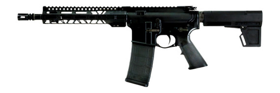 Faxon Sport 10.5" 5.56 AR15 Pistol, 5.56 NATO, 10.50" Threaded Barrel, 30 Rds, Black 