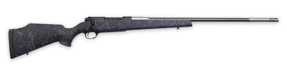 Weatherby Mark V Accumark, 7MM Wthby Mag, 26.00" Threaded Barrel, 3+1 Rds, Graphite Black Cerakote 