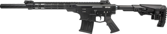 Derya DY12, 12 GAUGE, 20.00" Threaded Barrel, 5 Rds, Black Anodized 