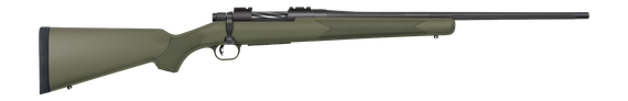 Mossberg Patriot, 243 WIN, 22.00" Barrel, 5 Rds, Matte Blued/OD Green Synthetic 