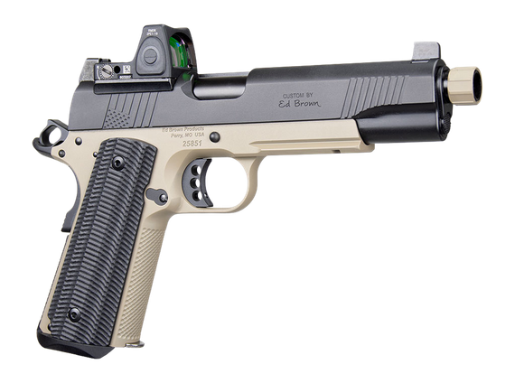 Ed Brown SF-SOCOM G4, 9MM, 5.00" Threaded Barrel, 10 Rds, Flat Dark Earth/Black 