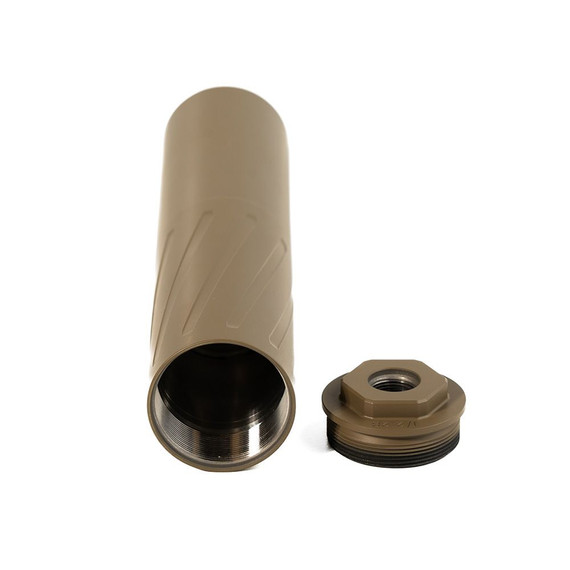Banish Suppressors VRMT 223-V2, 5.56 NATO Silencer, Titanium, Direct Thread 1/2x28, Flat Dark Earth 