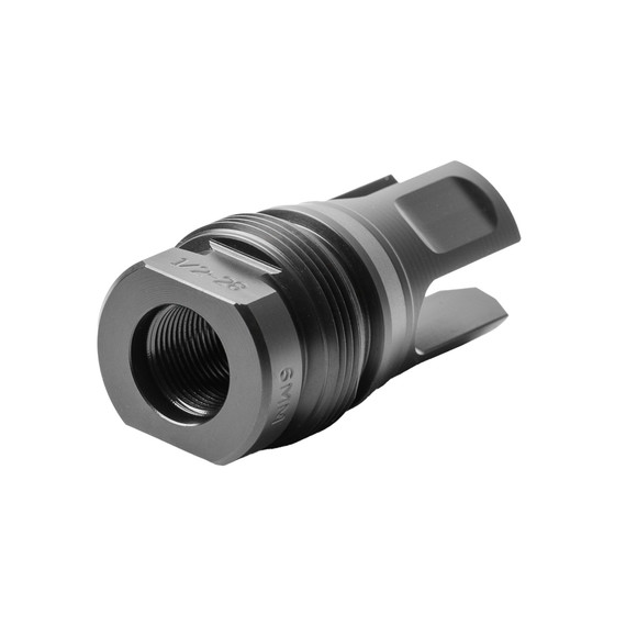 Dead Air Silencers Xeno GOV 3-Prong Flash Hider, 6mm, 1/2-28 Threads, Black 