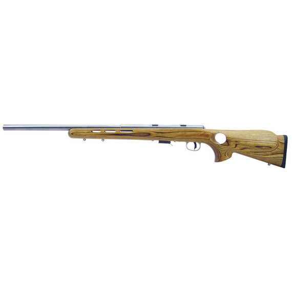 Savage 93R17 BTVSS, 17 HMR, 21.00" Barrel, 5+1 Rds, Satin Stainless 