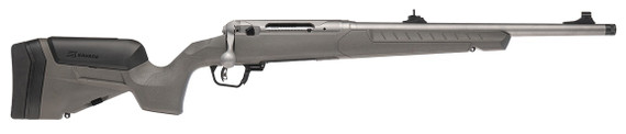 Savage 110 Ridge Hunter, 450 BUSHMASTER, 18.00" Threaded Barrel, 5 Rds, Stainless/Flat Dark Gray 