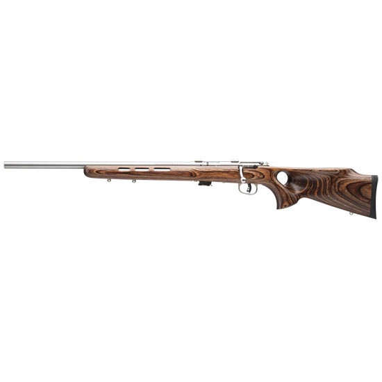 Savage Arms Mark II BTVLSS, 22LR, 21.00" Barrel, 5 Rds, Stainless/Wood Laminate 