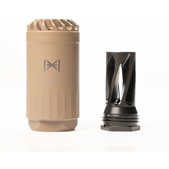 HUXWRX Blastphemy Blast Deflector Kit w/556 Flash Hider, 1/2x28 Threads, Flat Dark Earth 