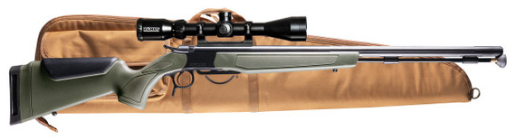 CVA Optima PR2048NSCP, 50 CAL, 26.00" Fluted Barrel, Black Nitride, w/ Konus 3-9x40mm BDC Scope 