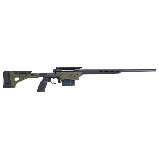Savage Axis II Precision, 243 WIN, 22.00" Threaded Barrel, 10 Rds, Matte Black/OD Green 