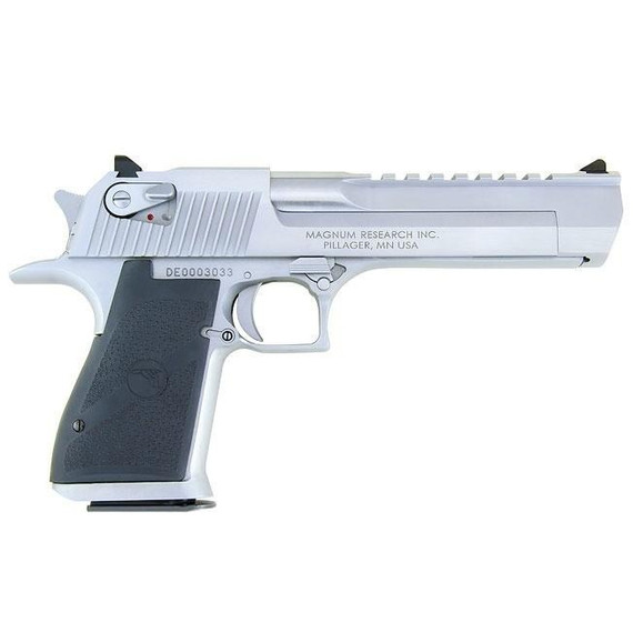 Magnum Research Desert Eagle Mark XIX, .50 AE, 6.00" Barrel, 7 RDs, ambidextrous safeties, Brushed Chrome 