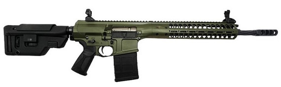 LWRC REPR MKII, .308 WIN, 16.10" Threaded Barrel, 20 RDs, Side Charging Handle, Olive Drab Green Cerakote 